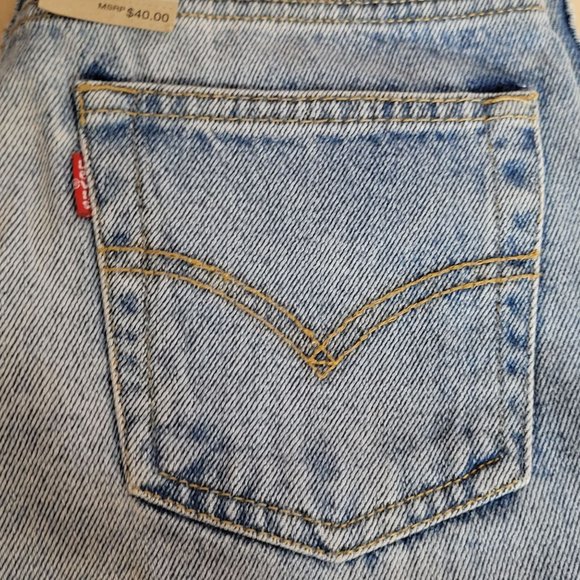 Levis 505 Regular Straight Leg 14 Slim Original Tag Size 25x27 - Picture 4 of 14